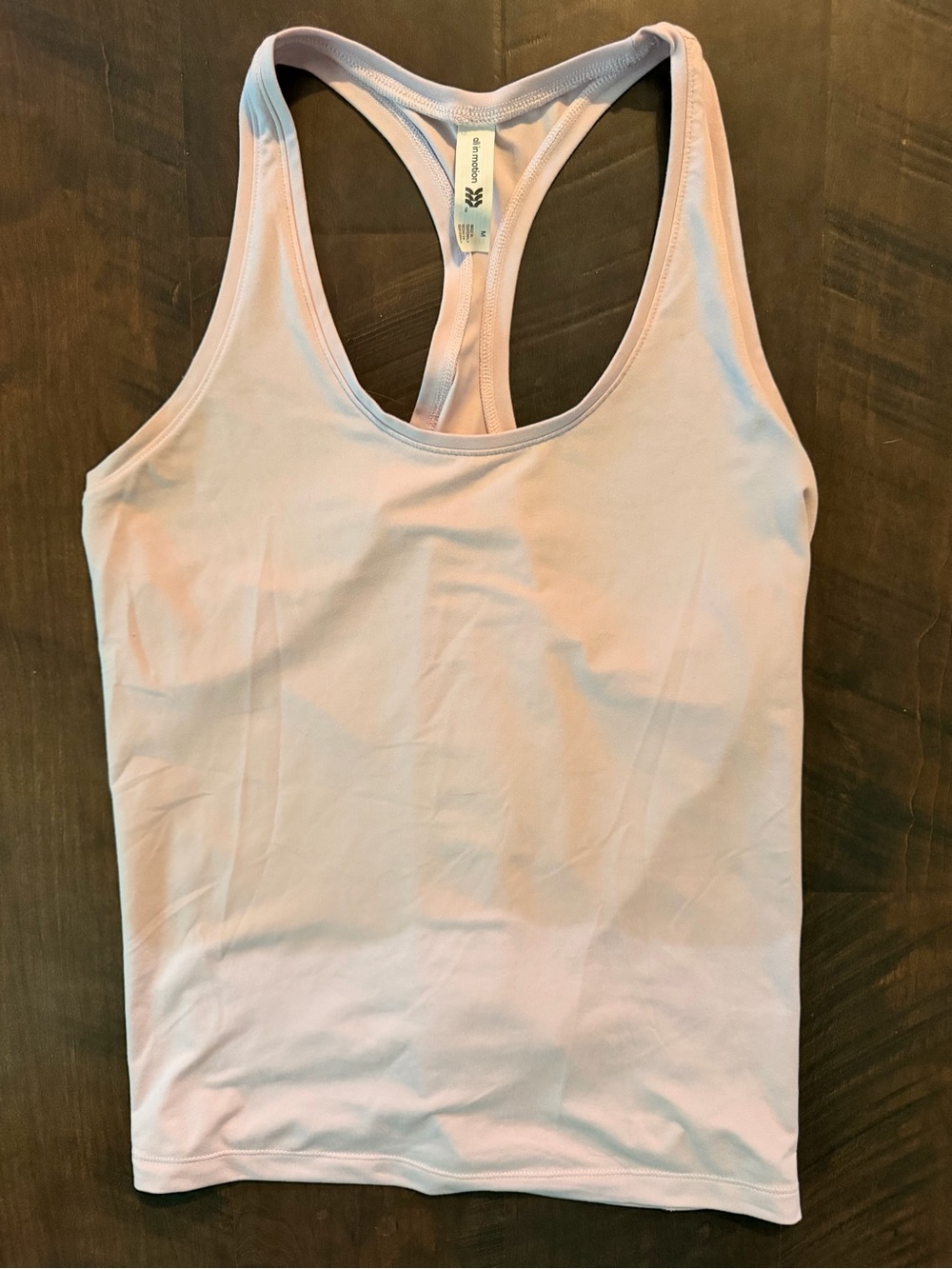 All In Motion Light Pink Racerback Athletic Tank Size M